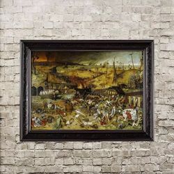 The Triumph of Death a painting by Peter Brueghel the Elder.  The dark art of the Renaissance. Ars moriendi. 373.