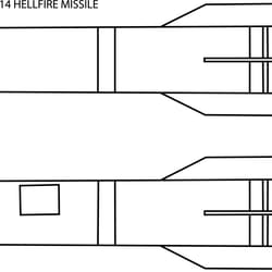 us agm 114 hellfire missile ai, vector, svg, dxf, png, digital file