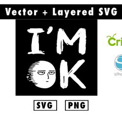 one punch-man svg and png files for cricut machine , anime svg , manga svg , goku svg