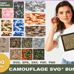 100 camouflage pattern svg bundle, camouflage svg