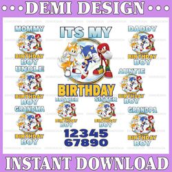 it's my birrthday paw paltrol birthday boy family bundle matching png, transpartent background design paw bundle mommy d