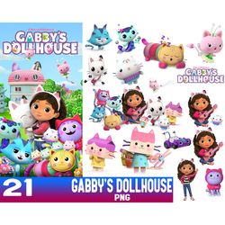 gabbys dollhouse 21 digital papers