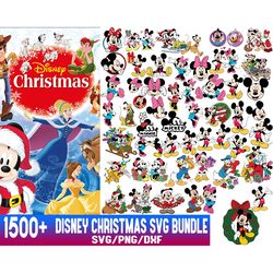 1500 files disney christmas svg bundle