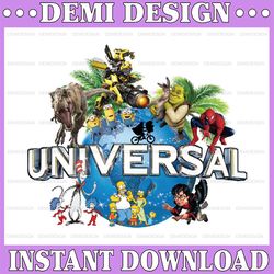 colorful spotlight universal studios singapore florida png, universal studios png digital file, cartoon character png, v