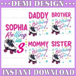 personalized roller skating birthday png, skate birthday png, rolling skates, skating birthday png, roller skating birth