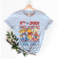 Disney 4th of July Shirt, Retro Mickey And Friends Checkered 4th of July 2023 Shirt, Disney Freedom, Disney Independence