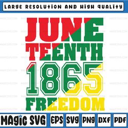 juneteenth freedom 1865, black history svg, juneteenth svg, juneteenth png, 1865 svg, freeish svg, freedom svg
