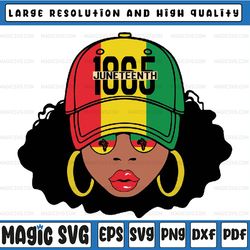 juneteenth women girls queen african american black freedom svg, melanin girl png, juneteenth png, juneteenth since 1865