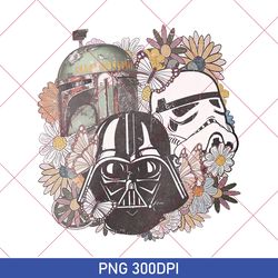 retro star wars png, this is the way png, vintage floral star war, the mandalorian png, disney star wars, disney trip