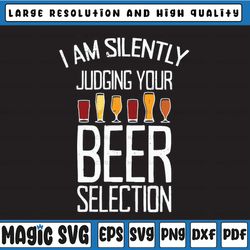 i'm silently judging your beer selection hops flower beer svg, eps, dxf, png, digital download