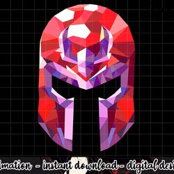 marvel x-men magneto geometric prism helmet graphic png, sublimation