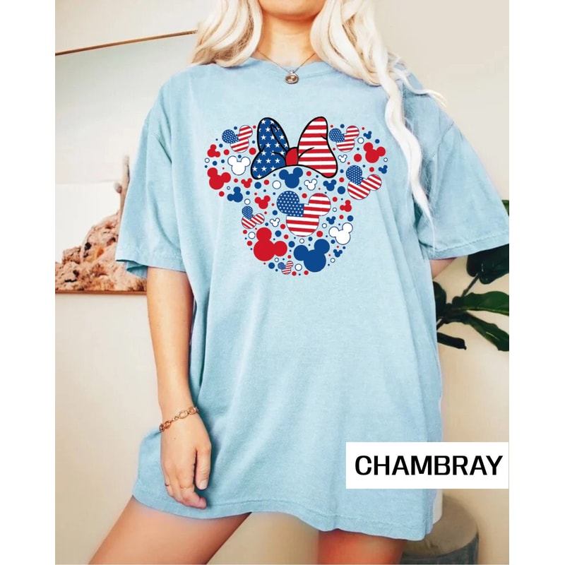 4th Of July Mickey Minnie Ears Comfort Colors® Shirt, Patriotic Mouse Shirt, Retro Disney Couple Shirt, Disney Independence Day Shirt - 2.jpg