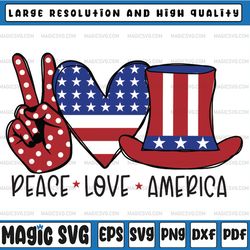 peace love america png, 4th of july sublimation designs downloads, digital download, sublimation graphics, patriotic des