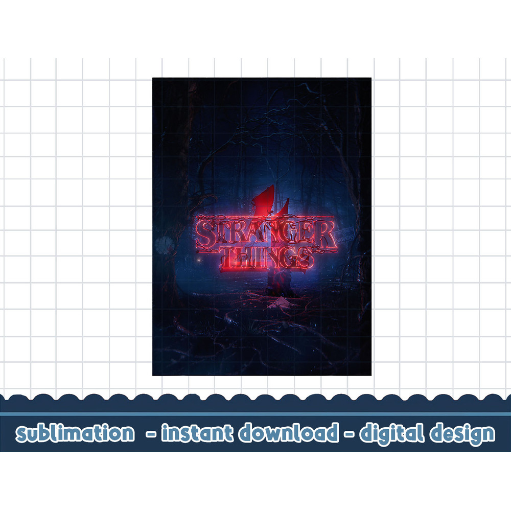 Netflix Stranger Things 4 Logo Poster png,digital print.jpg