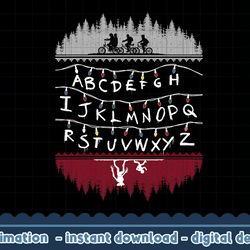 netflix stranger things alphabet lights png,digital print