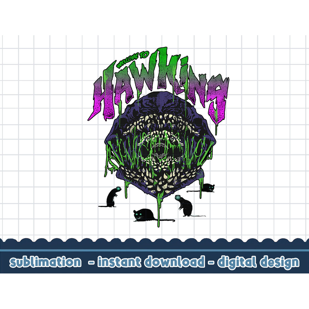 Netflix Stranger Things Demogorgon Welcome To Hawkins png,digital print.jpg