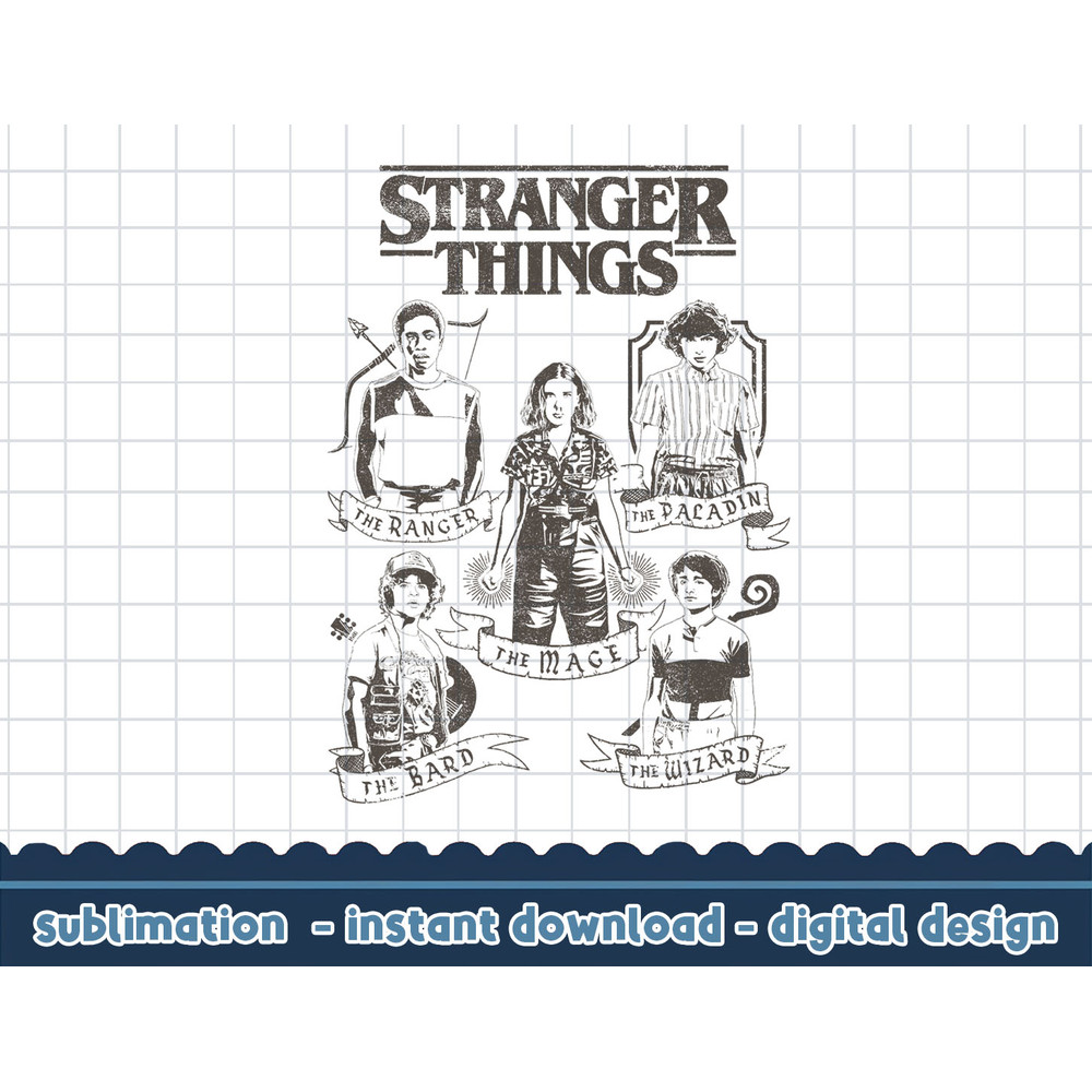 Netflix Stranger Things Group Shot Classes png,digital print.jpg