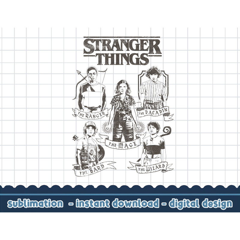 Netflix Stranger Things Group Shot Classes png,digital print.jpg