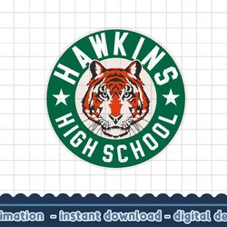netflix stranger things hawkins high school logo png,digital print