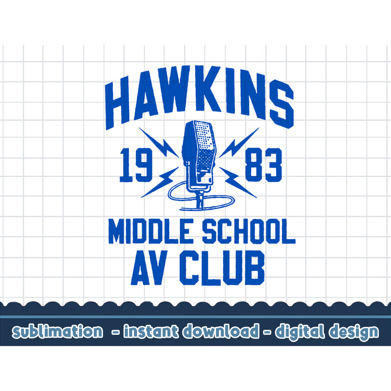 Netflix Stranger Things Hawkins Middle School AV Club 1983 png,digital print.jpg
