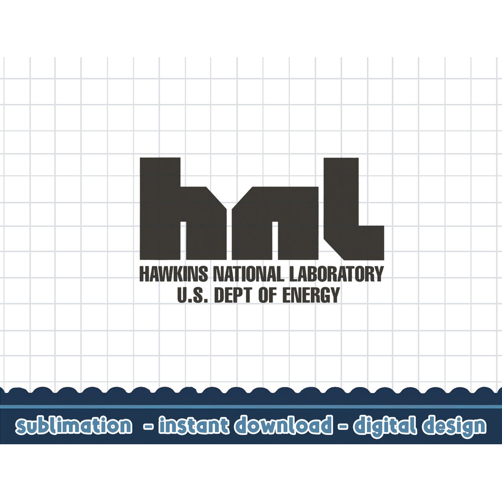 Netflix Stranger Things HNL Hawkins National Laboratory Logo png,digital print.jpg