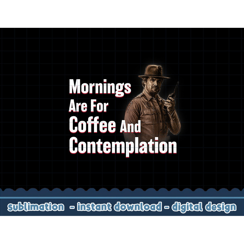 Netflix Stranger Things Hopper Coffee And Contemplation png,digital print.jpg