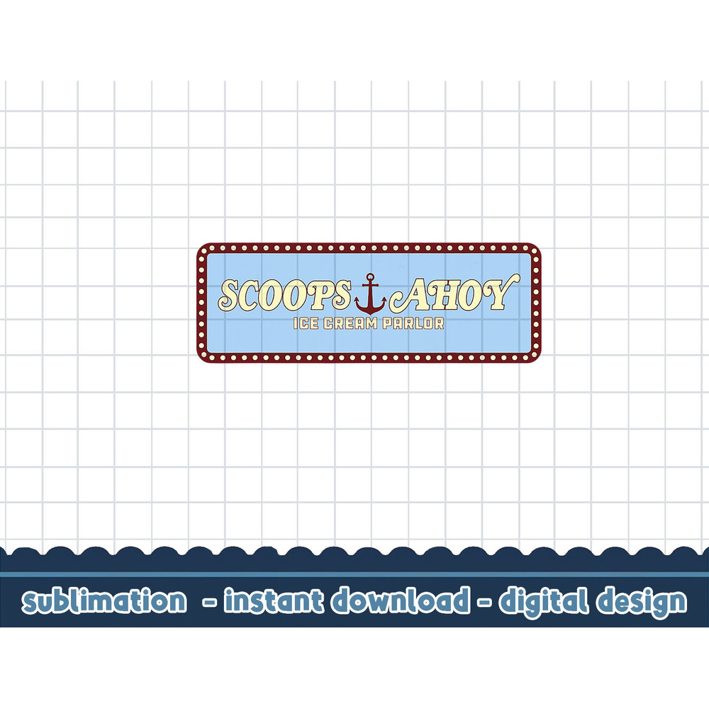Netflix Stranger Things Scoops Ahoy Ice Cream Parlor Logo png,digital print.jpg
