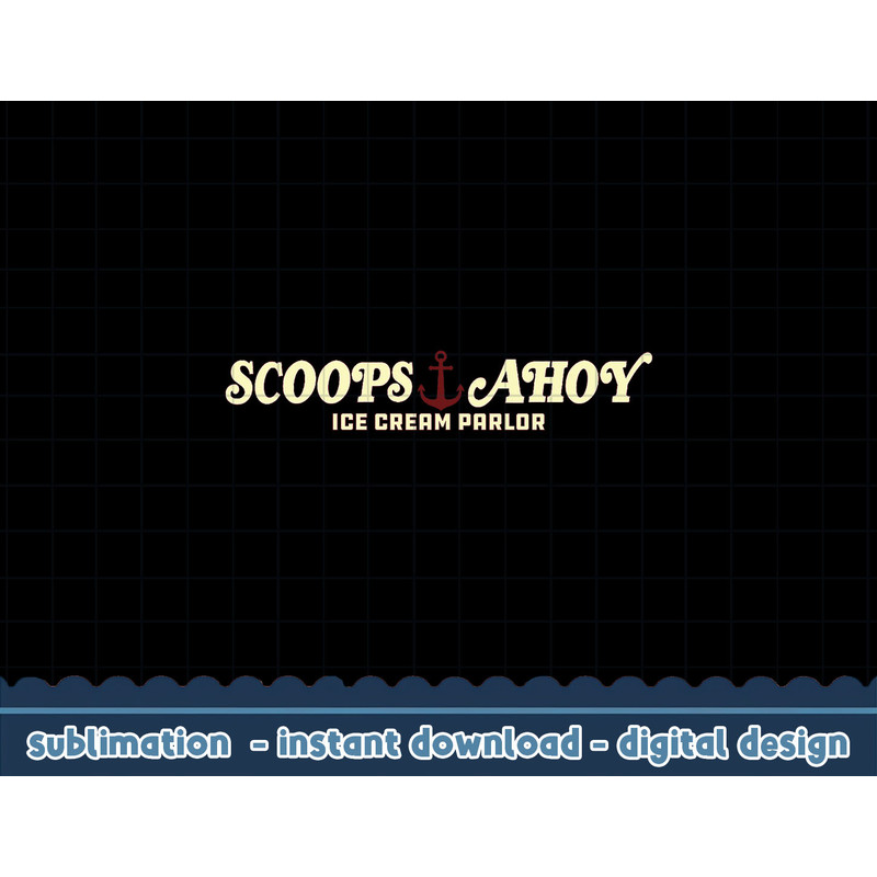 Netflix Stranger Things Scoops Ahoy Simple Logo png,digital print.jpg