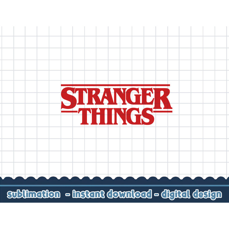 Netflix Stranger Things Simple Red Logo png,digital print.jpg
