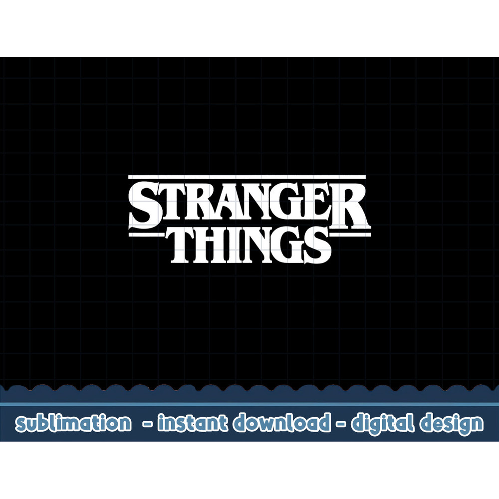 Netflix Stranger Things Simple White Logo png,digital print.jpg