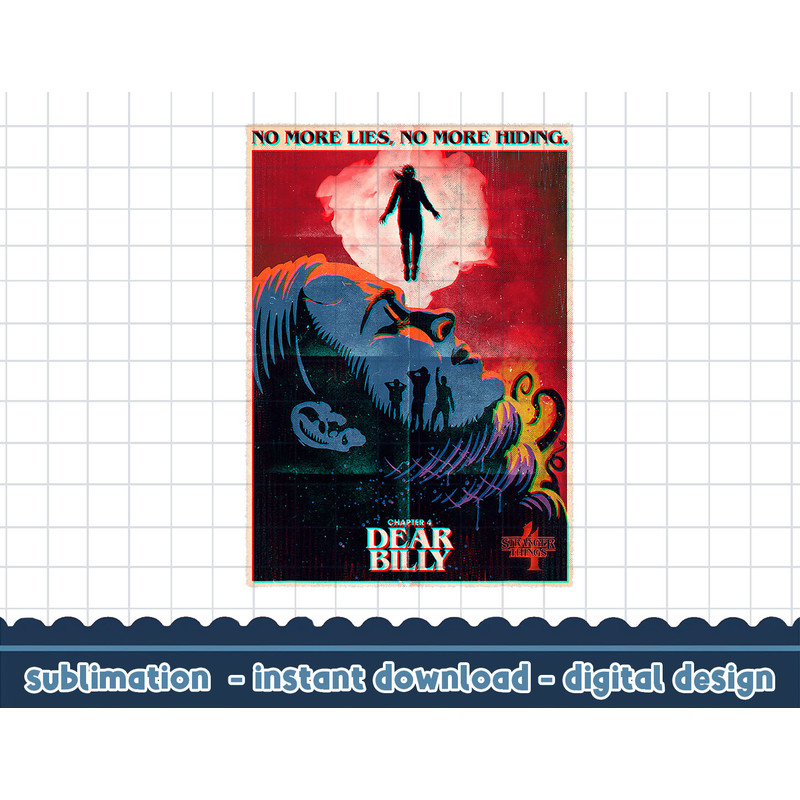 Stranger Things 4 Chapter 4 Dear Billy Max Poster png,digital print.jpg