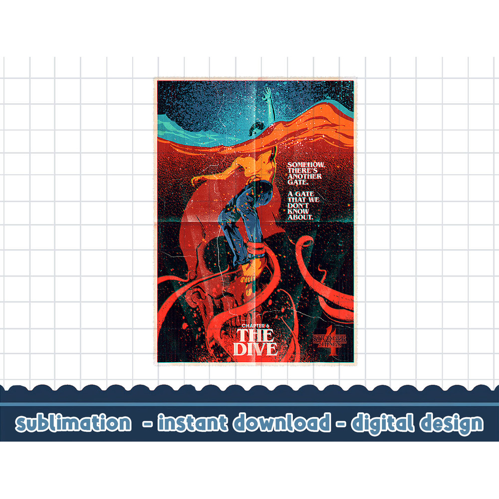 Stranger Things 4 Chapter 6 The Dive Steve Harrington png,digital print.jpg
