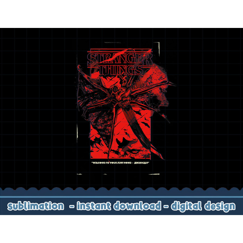 Stranger Things 4 Demobat Red Distortion png,digital print.jpg