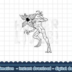 stranger things 4 demogorgon hopper lives outline png,digital print
