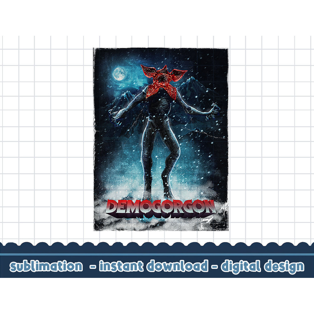 Stranger Things 4 Demogorgon Mountain Walk png,digital print.jpg