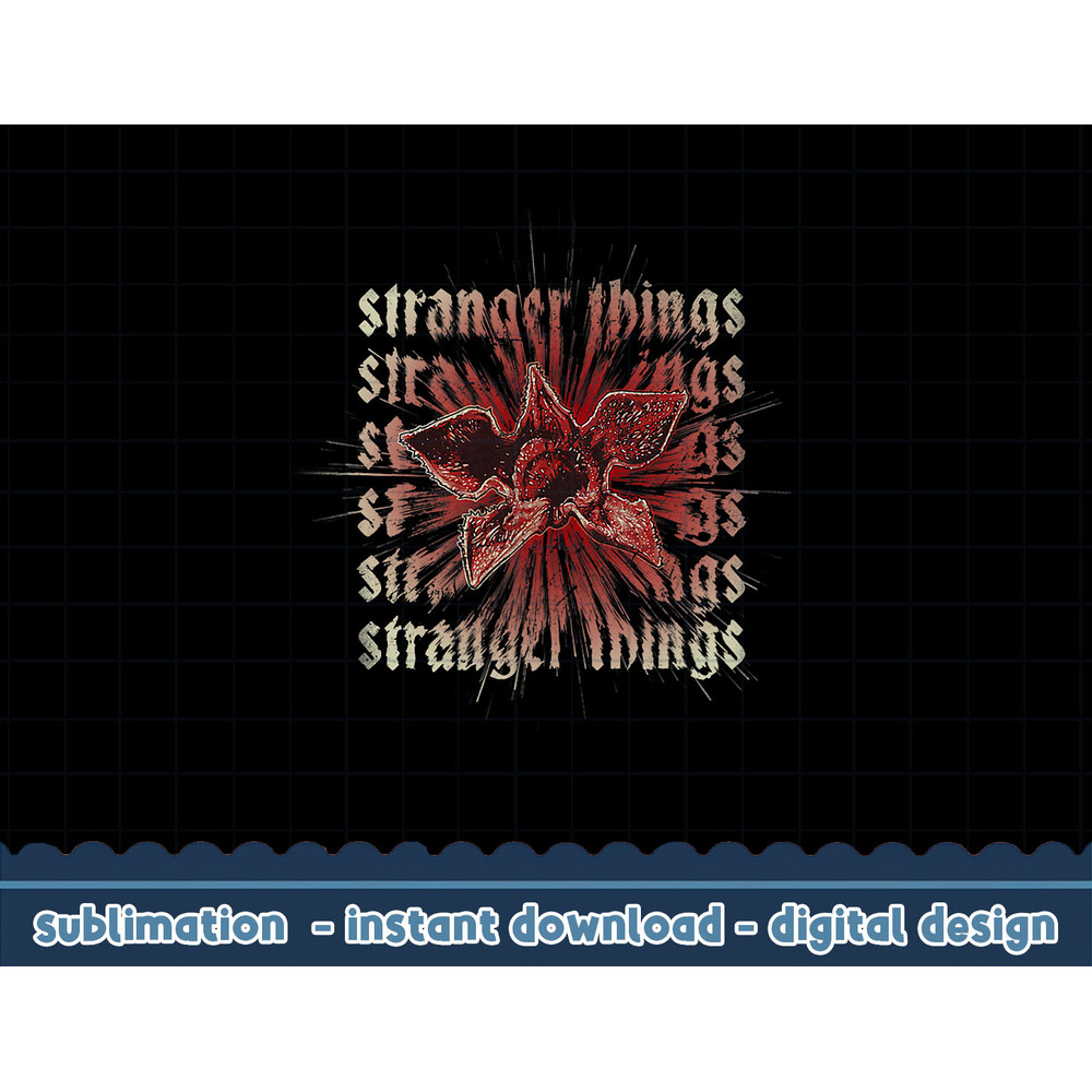 Stranger Things 4 Demogorgon Stack png,digital print.jpg