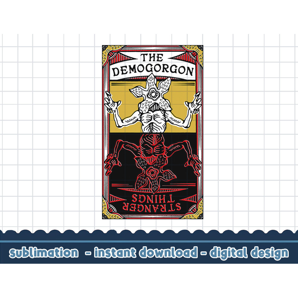 Stranger Things 4 Demogorgon Upside Down Tarot png,digital print.jpg