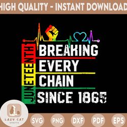 Breaking every chain since 1865 PNG, Juneteenth Png, Juneteenth 1865 Png, Free-ish Png, Juneteenth shirt Png, Juneteenth