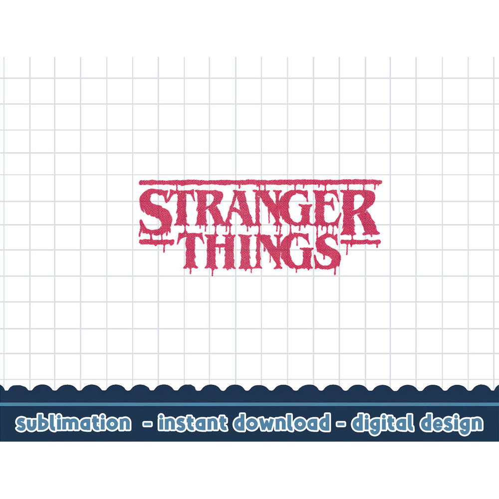 Stranger Things 4 Dripping Red Logo png,digital print.jpg