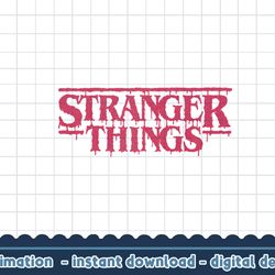 stranger things 4 dripping red logo png,digital print