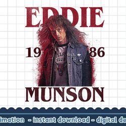 stranger things 4 eddie munson 1986 hellfire club photo png,digital print