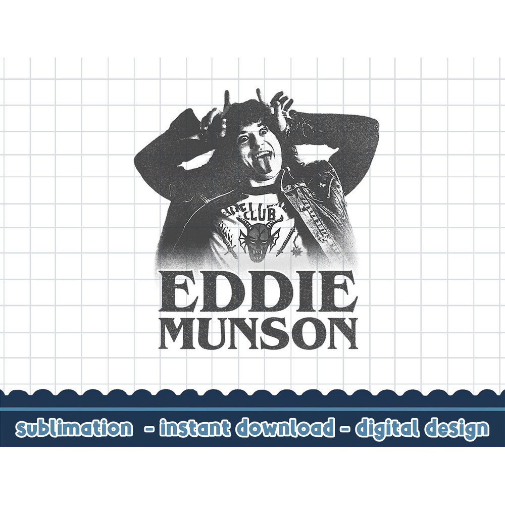 Stranger Things 4 Eddie Munson Demon Horns png,digital print.jpg