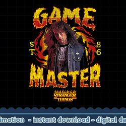 stranger things 4 eddie munson game master 86 png,digital print