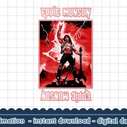 stranger things 4 eddie munson lightning guitar power png,digital print