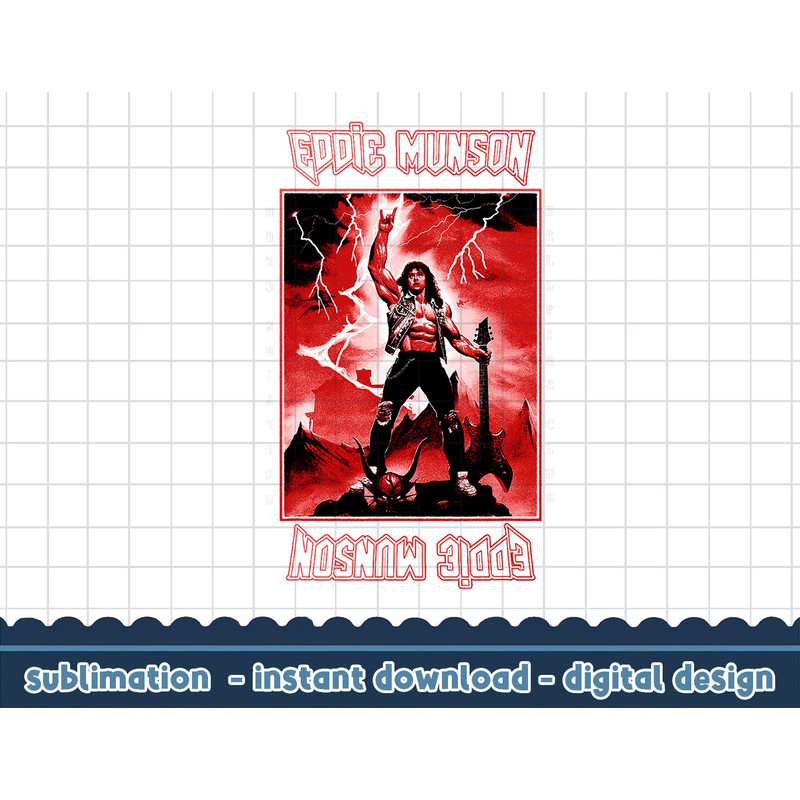 Stranger Things 4 Eddie Munson Lightning Guitar Power png,digital print.jpg