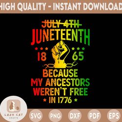 juneteenth png, juneteenth 1865 because my ancestors weren't free in 1776 png, black power png, freedom day