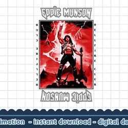 stranger things 4 eddie munson lightning guitar power v2 png,digital print