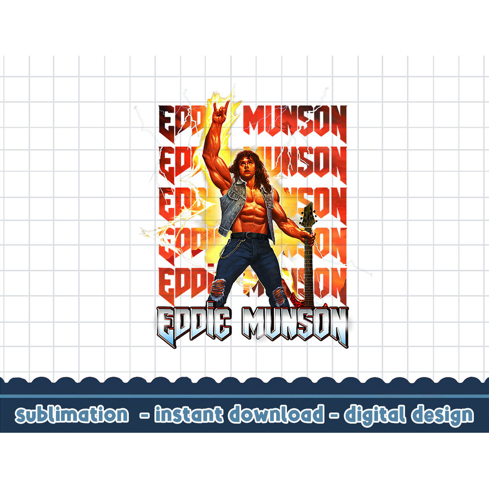 Stranger Things 4 Eddie Munson Lightning Stack png,digital print.jpg
