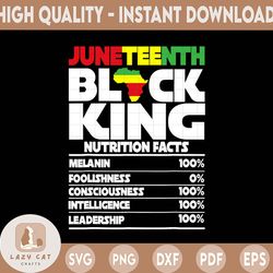 juneteenth black king png, melanin nutrition facts png digital instant download, juneteenth png