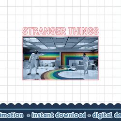 stranger things 4 eleven vs henry rainbow room battle png,digital print